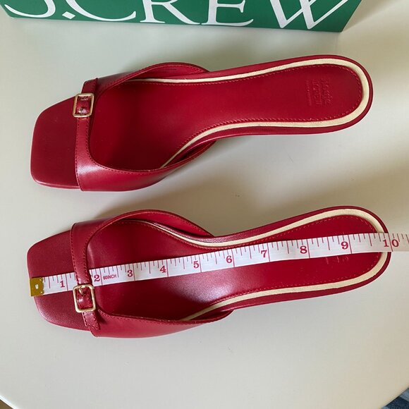 New Rouje X J.Crew Jolie square-toe heels size 8 - Picture 9 of 12